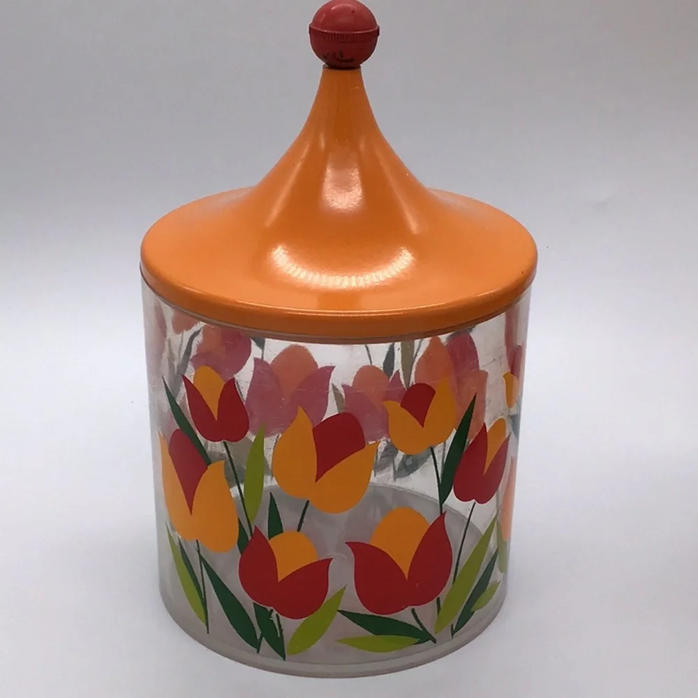 Vintage Acrylic MCM Canisters Set Of 4 - Picture 2 of 15